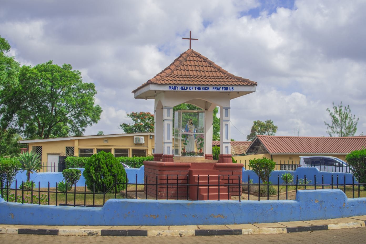 The Marian grotto in the hospital grounds